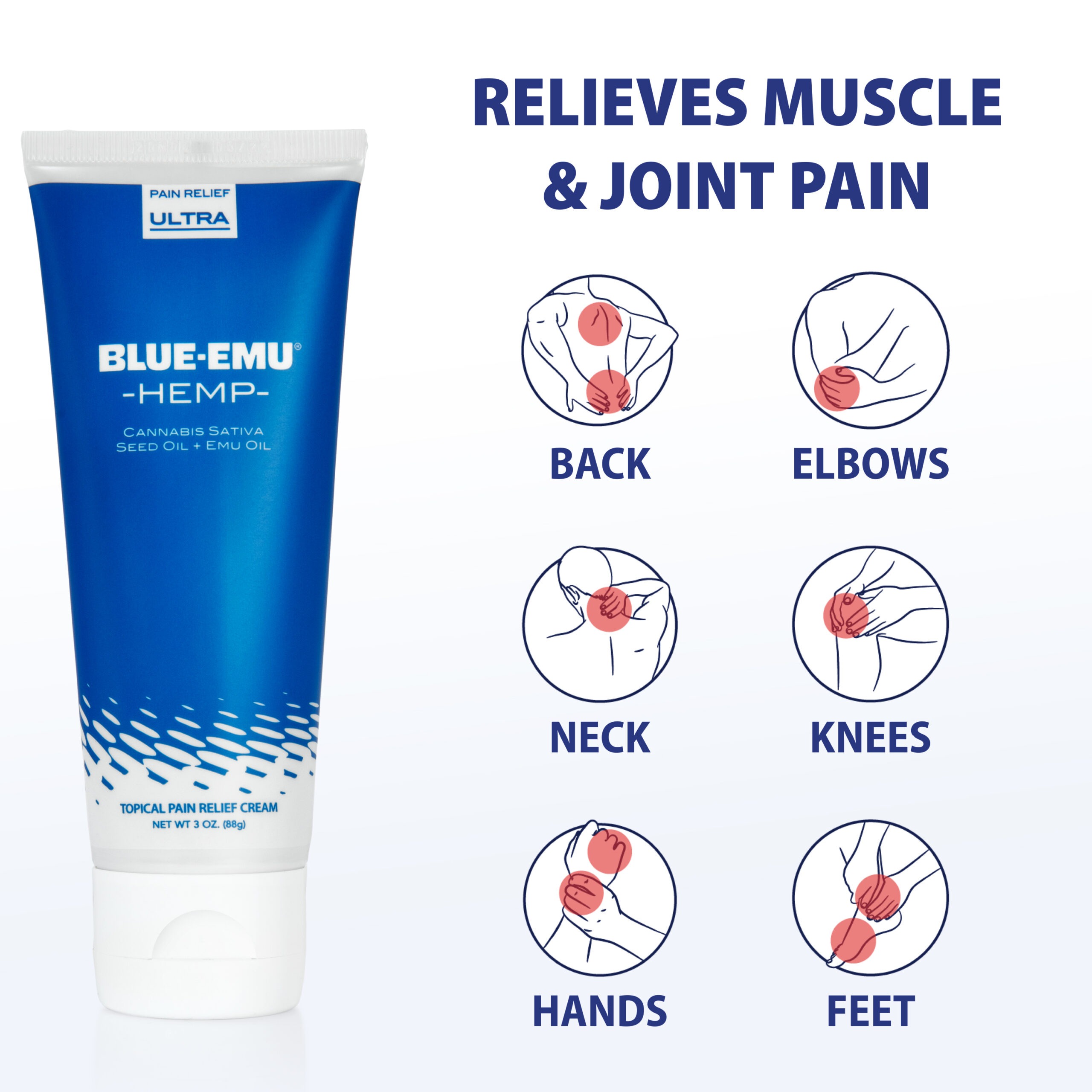 Blue Emu Arthritis Maximum Pain Relief Topical Cream for Muscles, Joints  and Strains w/Emu Oil, 3oz,2 Pack
