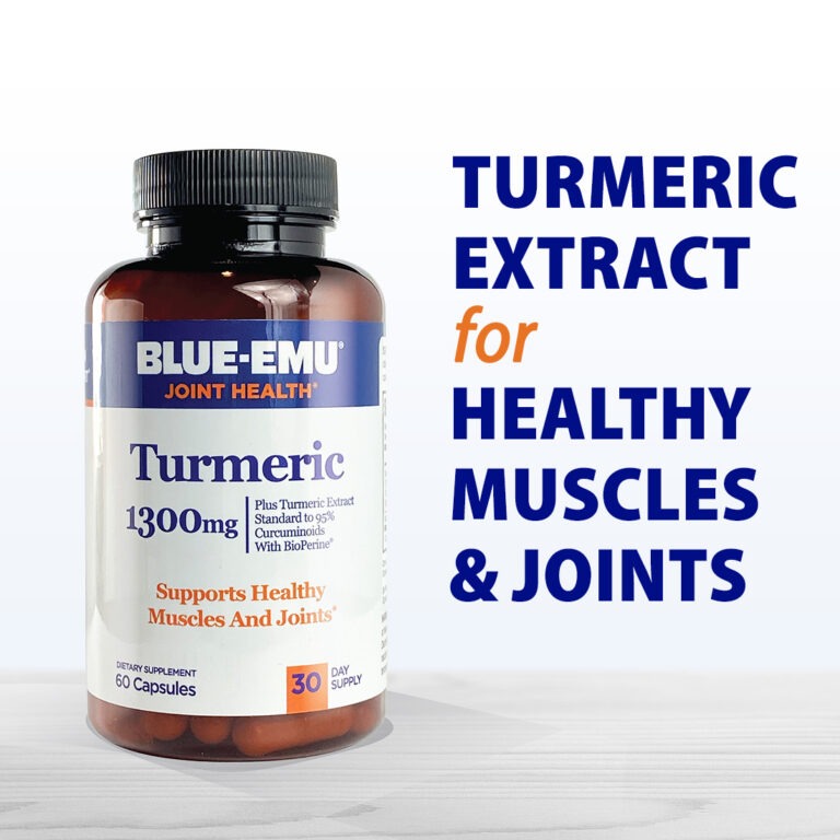 Blue-Emu Joint Health Turmeric Supplement, 1,300 Mg – Blue-Emu ...